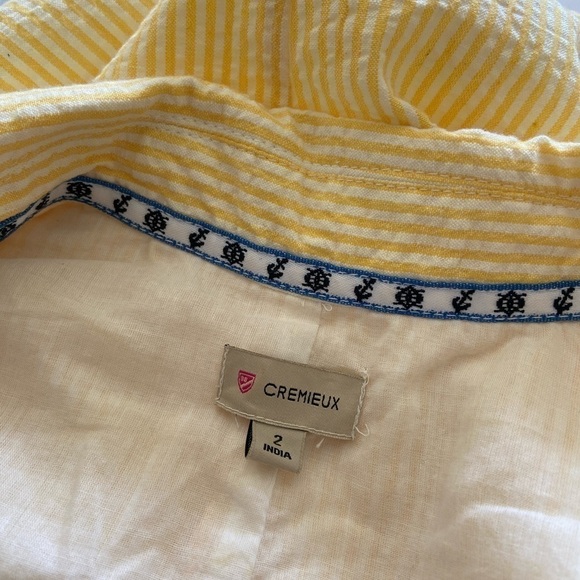 Cremieux Yellow Collared Dress - Picture 5 of 5